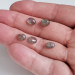  Labradorite | 5 Piece Lot | Oval Cabochon | Natural Gray Rainbow | 6.3tcw 8
