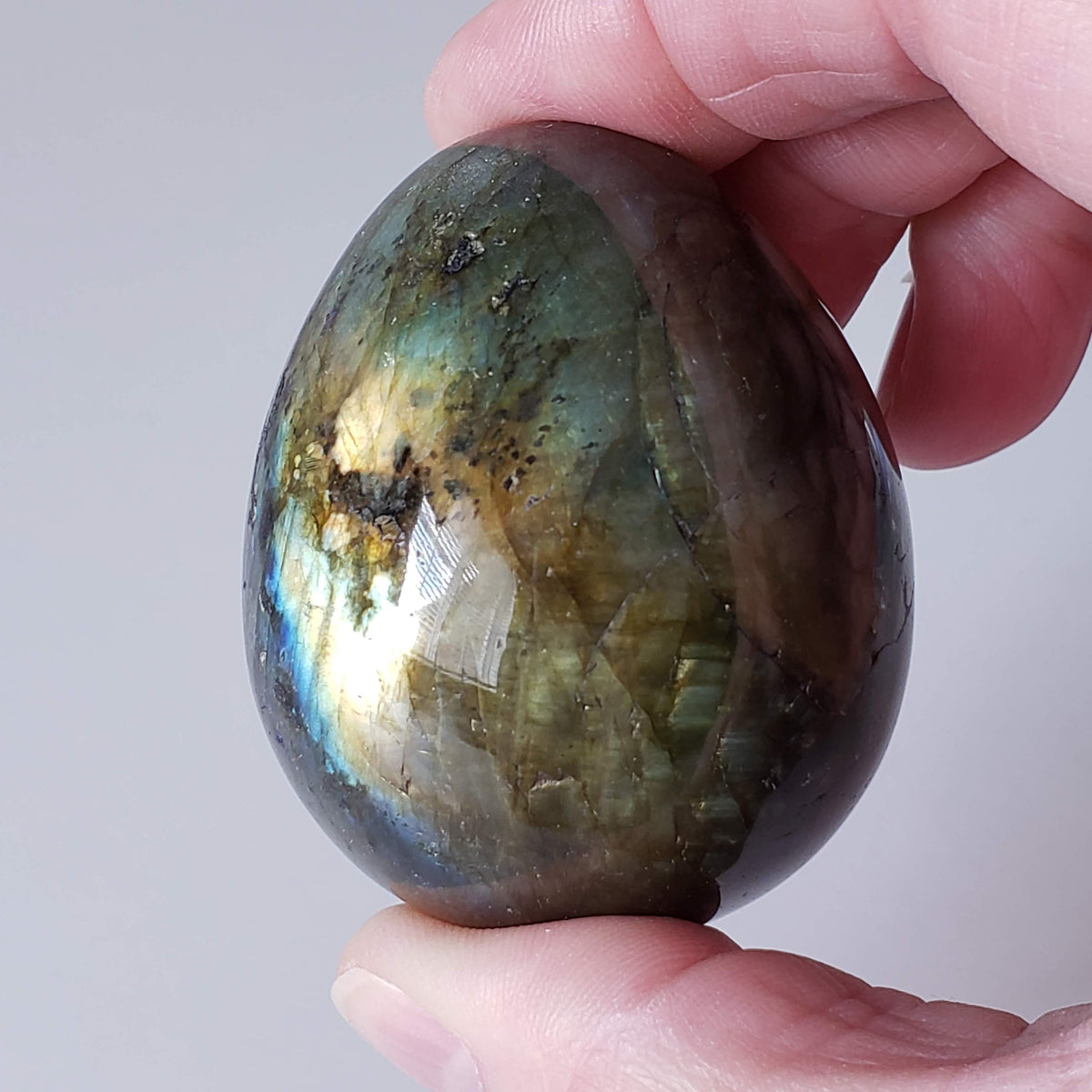  Labradorite Egg | Natural Gray Rainbow | 160 gr | Madagascar 5
