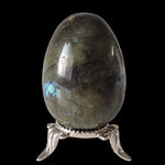  Labradorite Egg | Natural Gray Rainbow | 88.59 Gr | Madagascar 