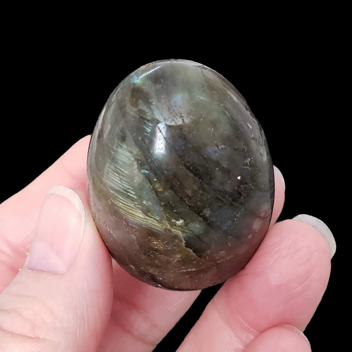  Labradorite Egg | Natural Gray Rainbow | 88.59 Gr | Madagascar 5