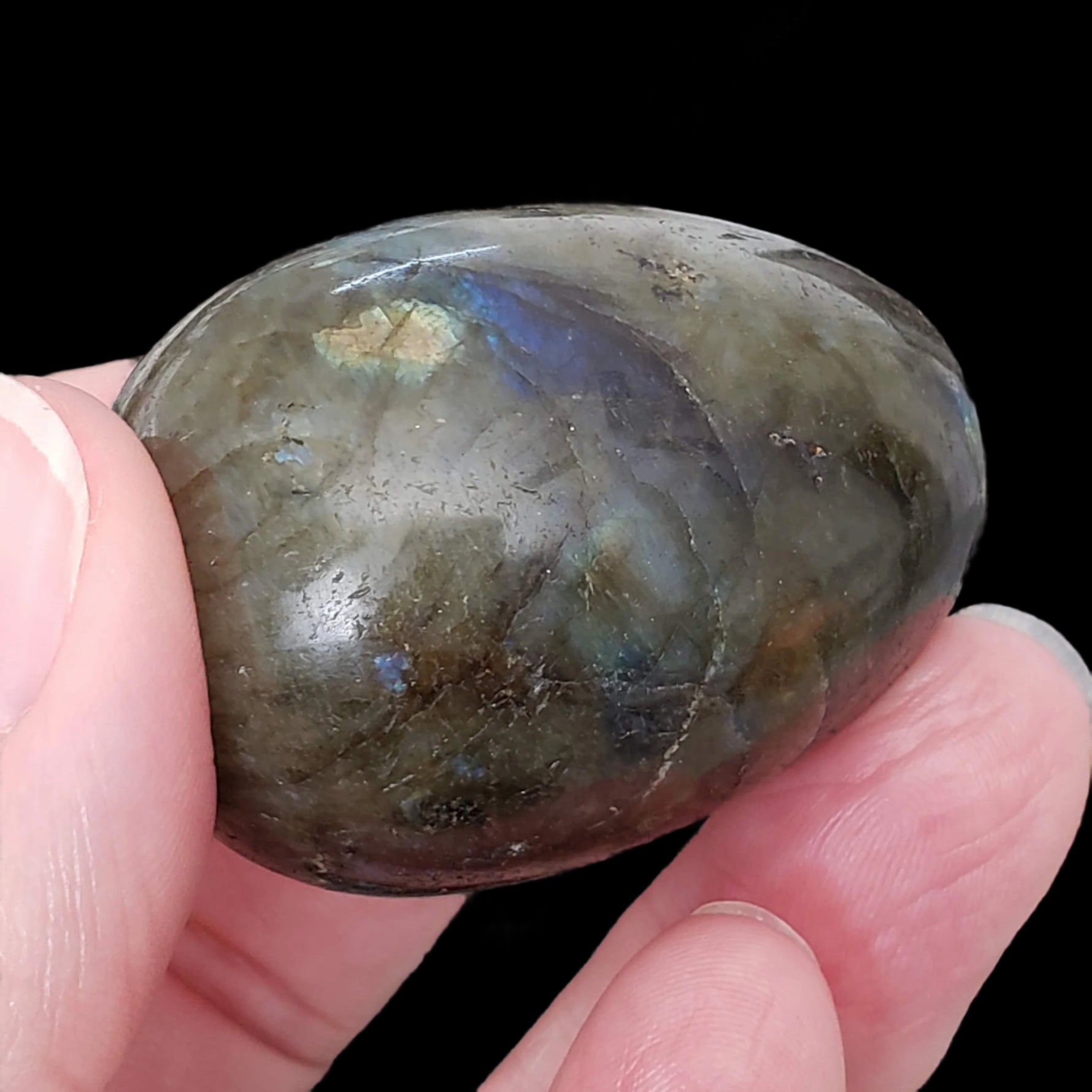  Labradorite Egg | Natural Gray Rainbow | 88.59 Gr | Madagascar 8