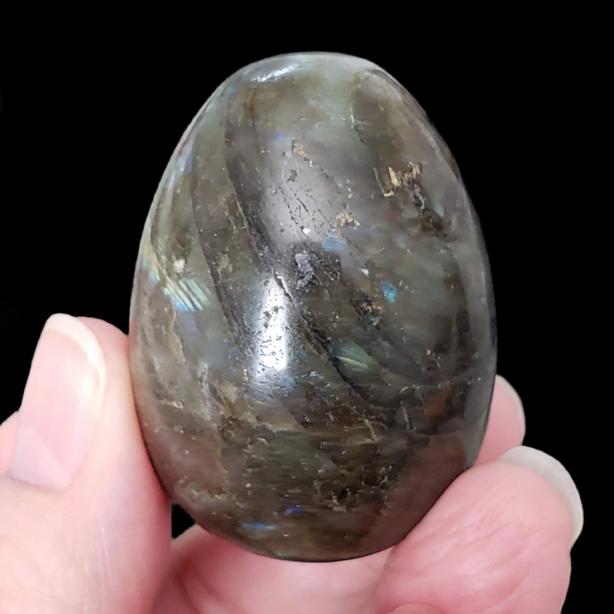  Labradorite Egg | Natural Gray Rainbow | 88.59 Gr | Madagascar 3