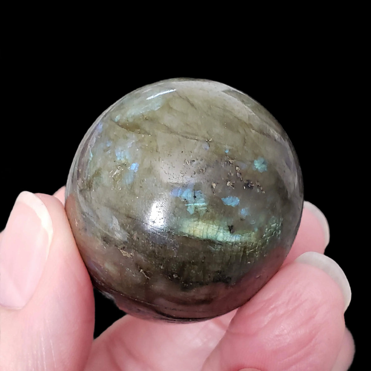  Labradorite Egg | Natural Gray Rainbow | 88.59 Gr | Madagascar 7