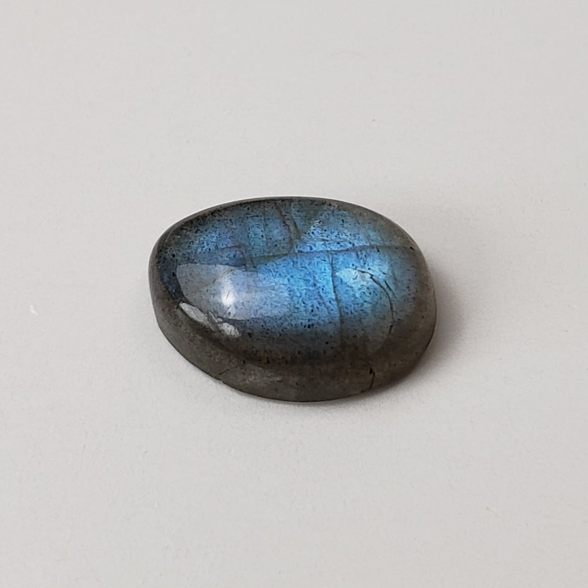  Labradorite | Freeform Cabochon | Natural Gray Rainbow | 12.3x8.3mm 4.0ct 