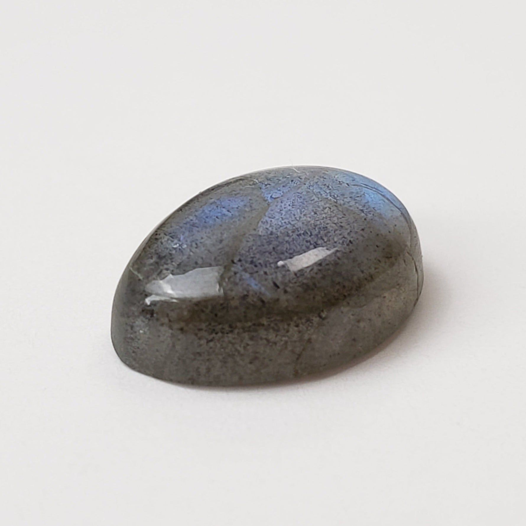  Labradorite | Freeform Cabochon | Natural Gray Rainbow | 12.3x8.3mm 4.0ct 2