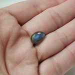  Labradorite | Freeform Cabochon | Natural Gray Rainbow | 12.3x8.3mm 4.0ct 8