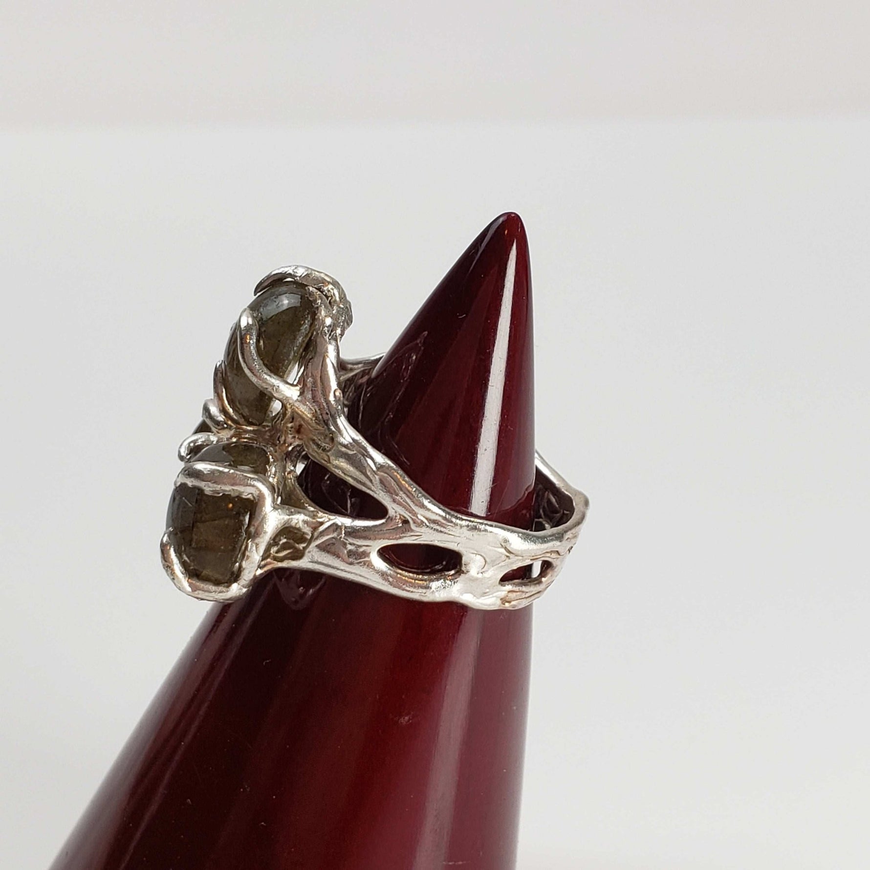  Labradorite Handmade Designer Ring | 925 Sterling Silver | Size 8.5 3