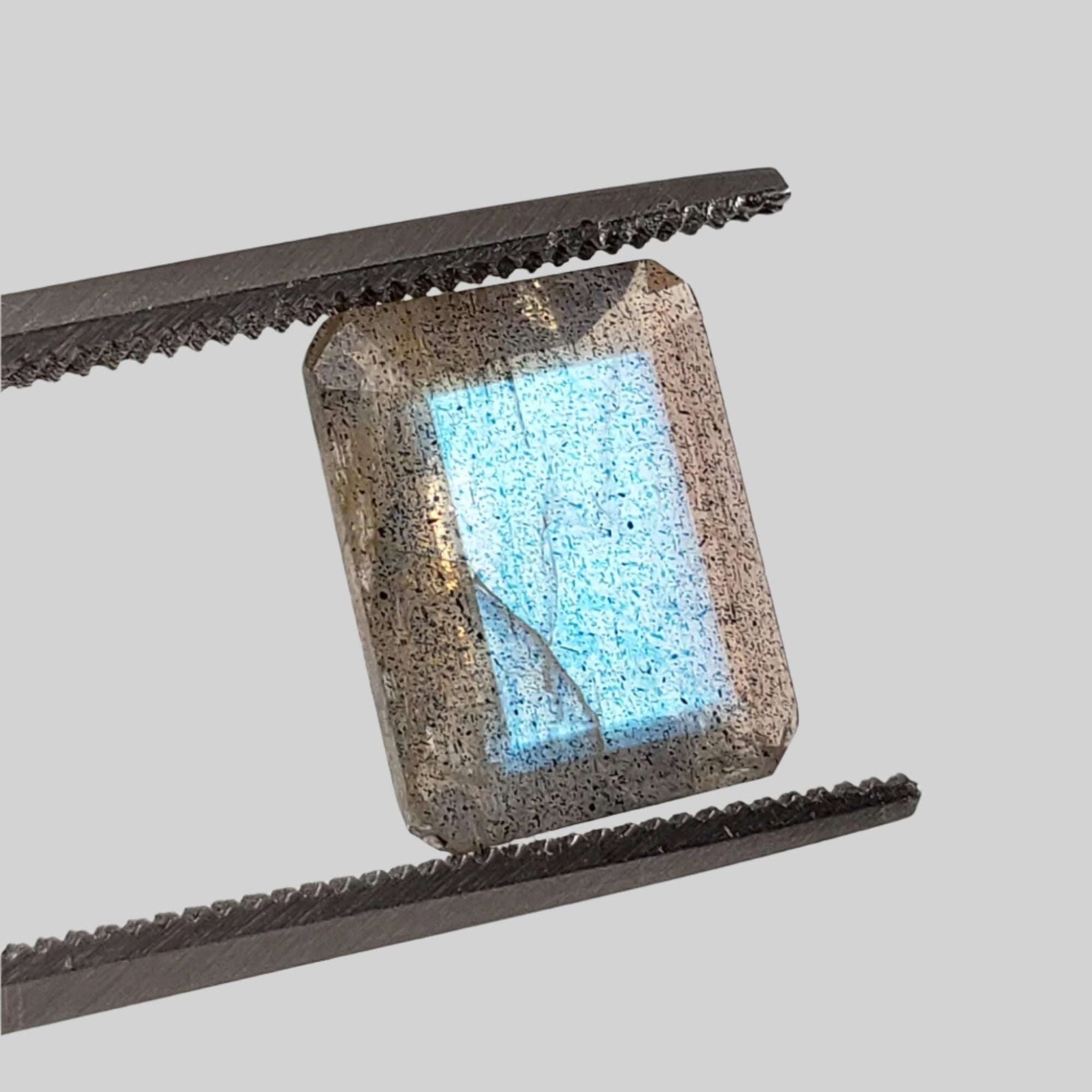  Labradorite | Octagon Cut | Natural Gray Rainbow | 10x8mm 