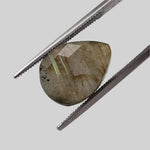  Labradorite | Pear Shape Cut | Natural Gray Rainbow | 13.5x10mm 5.1ct 1