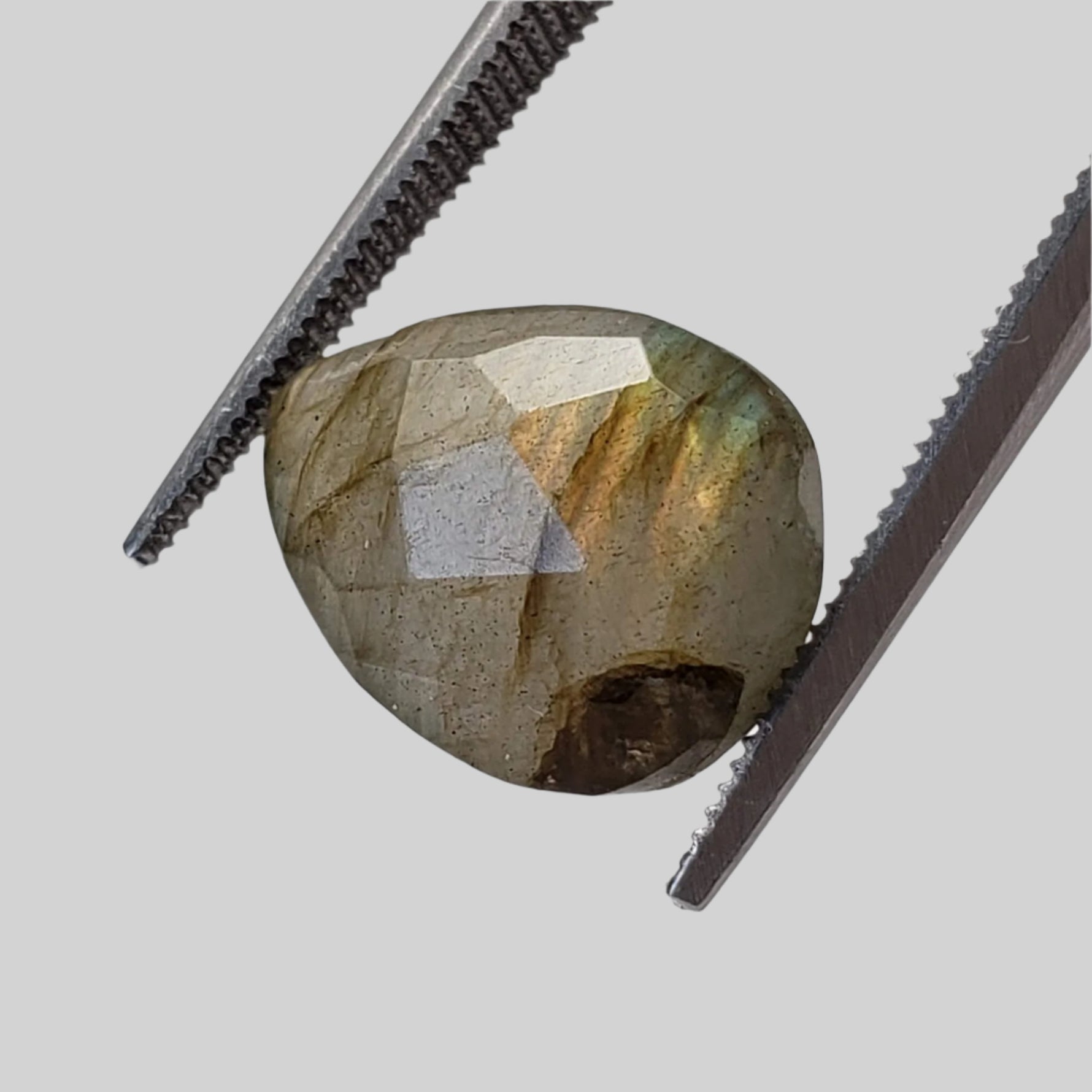  Labradorite | Pear Shape Cut | Natural Gray Rainbow | 13.5x10mm 5.1ct 