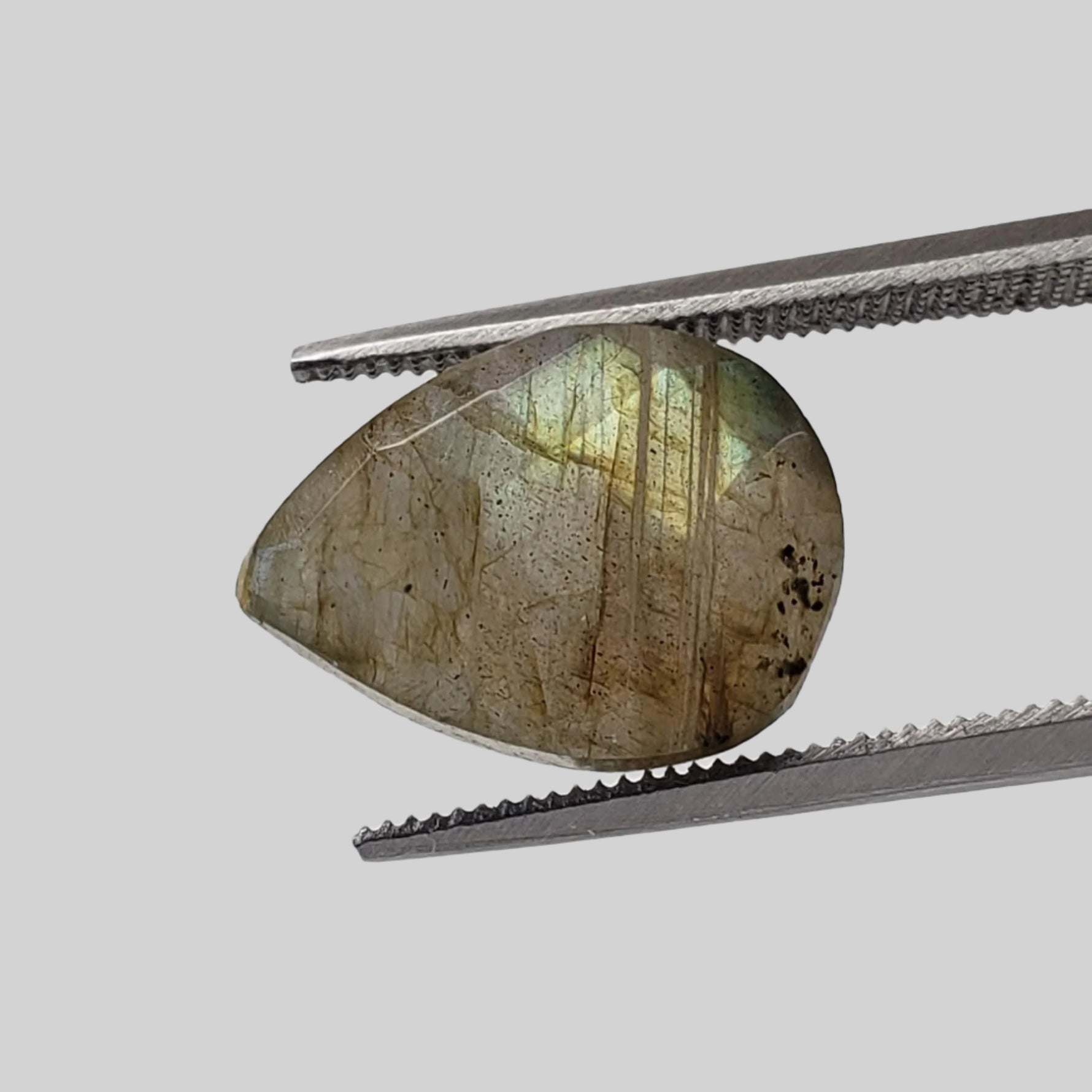  Labradorite | Pear Shape Cut | Natural Gray Rainbow | 13.5x10mm 5.1ct 5