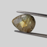  Labradorite | Pear Shape Cut | Natural Gray Rainbow | 13.5x10mm 5.1ct 3