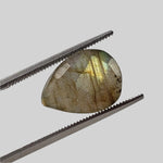 Labradorite | Pear Shape Cut | Natural Gray Rainbow | 13.5x10mm 5.1ct 6