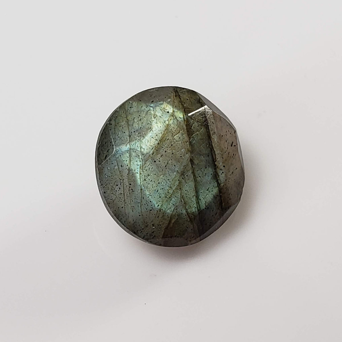  Labradorite | Round Cut | Natural Gray Rainbow | 11mm 4.6ct 2