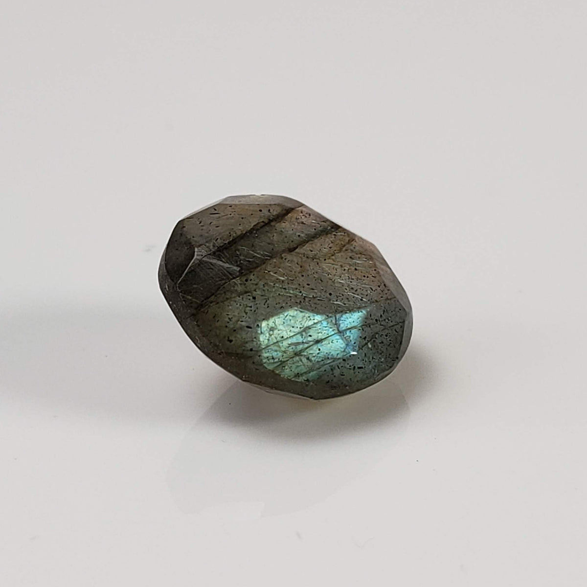  Labradorite | Round Cut | Natural Gray Rainbow | 11mm 4.6ct 3