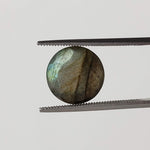  Labradorite | Round Cut | Natural Gray Rainbow | 11mm 4.6ct 