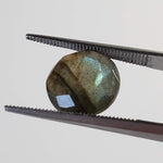  Labradorite | Round Cut | Natural Gray Rainbow | 11mm 4.6ct 1