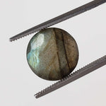  Labradorite | Round Cut | Natural Gray Rainbow | 11mm 4.6ct 4