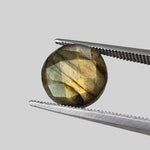  Labradorite | Round Cut | Natural Gray Rainbow | 9.8mm 3.5ct | SO24 