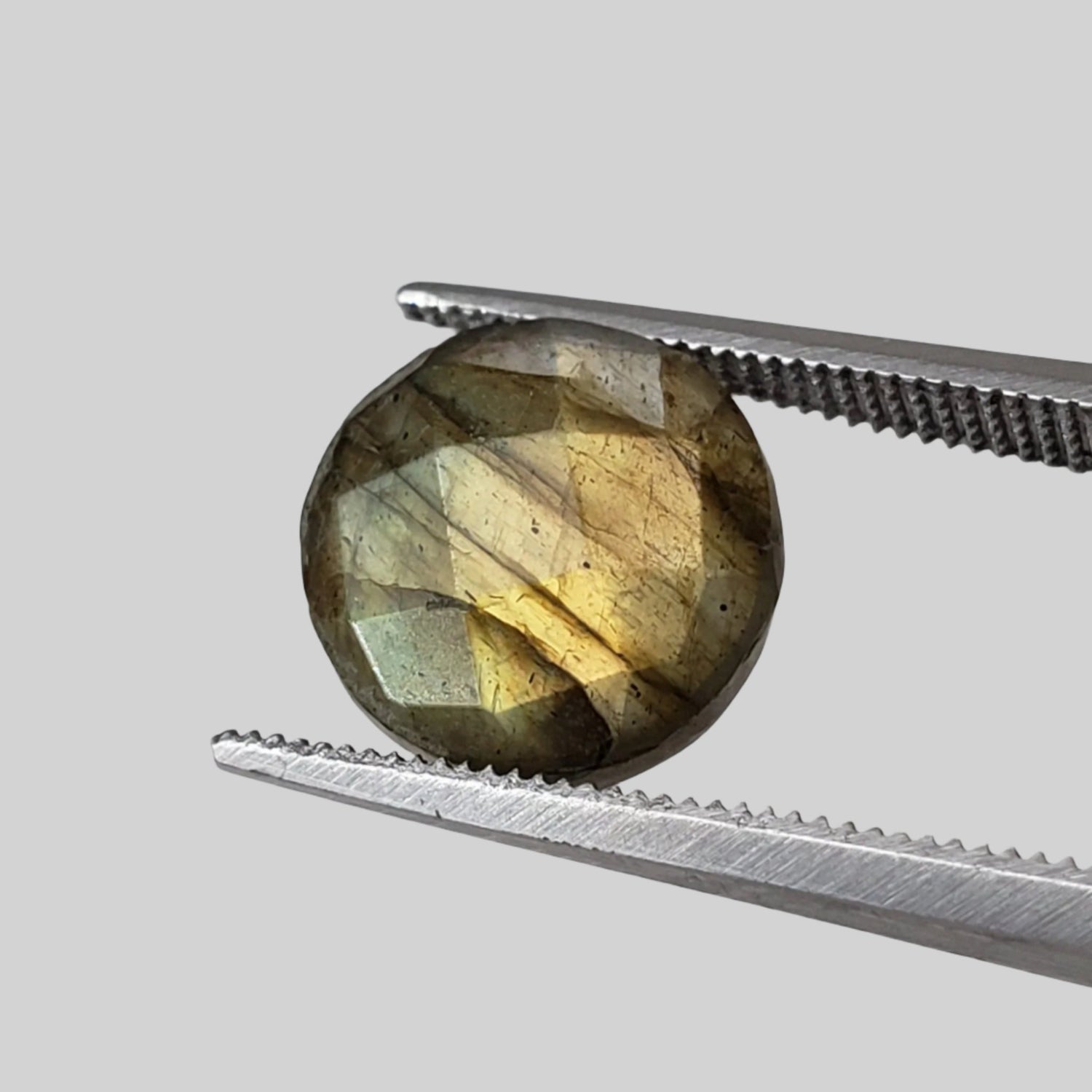  Labradorite | Round Cut | Natural Gray Rainbow | 9.8mm 3.5ct | SO24 