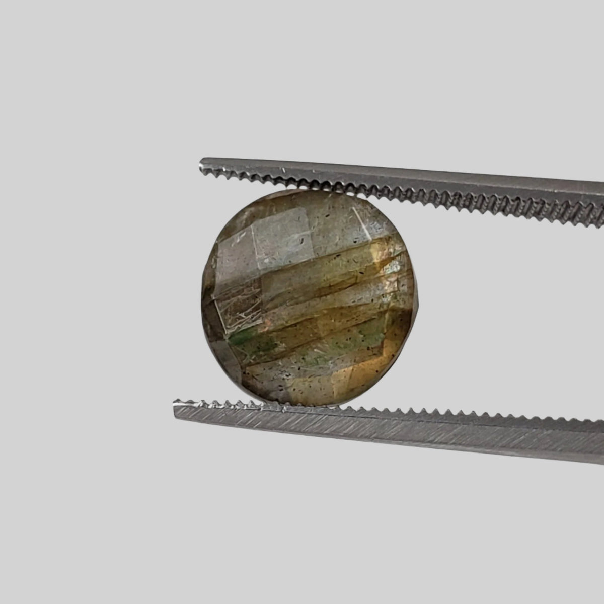  Labradorite | Round Cut | Natural Gray Rainbow | 9.8mm 3.5ct | SO24 1
