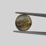  Labradorite | Round Cut | Natural Gray Rainbow | 9.8mm 3.5ct | SO24 1