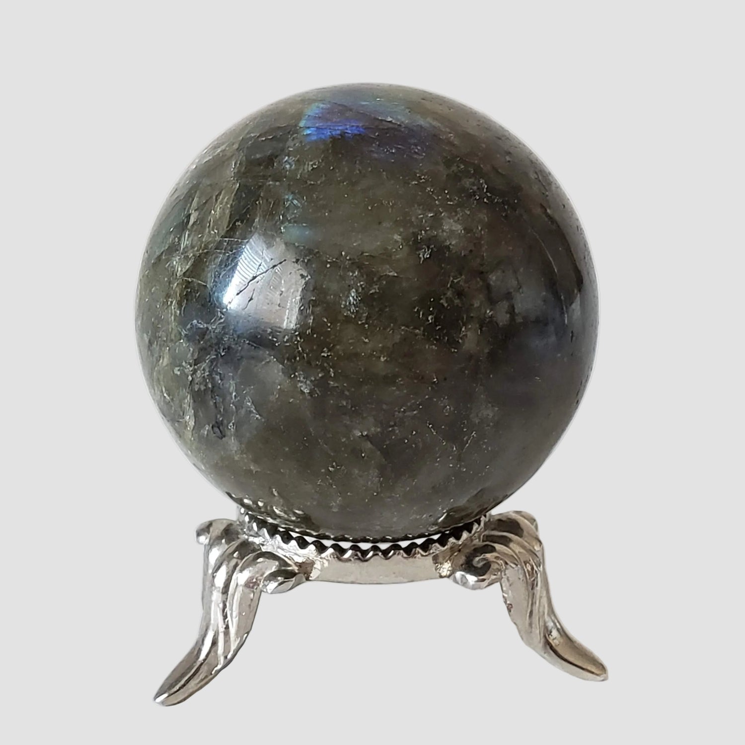  Labradorite Sphere | Natural Gray Rainbow | 40 mm, 1.6 in | Madagascar 5