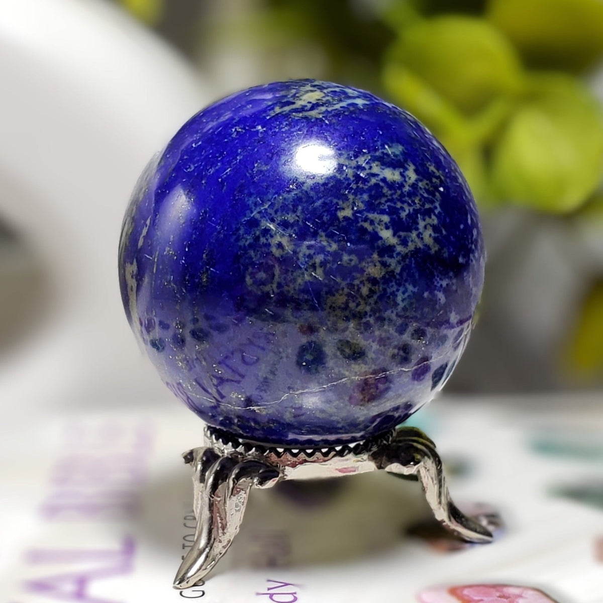  Lapis Lazuli Sphere | Natural Lapis Lazuli | 43 mm, 1.7 in | 125 grams 1