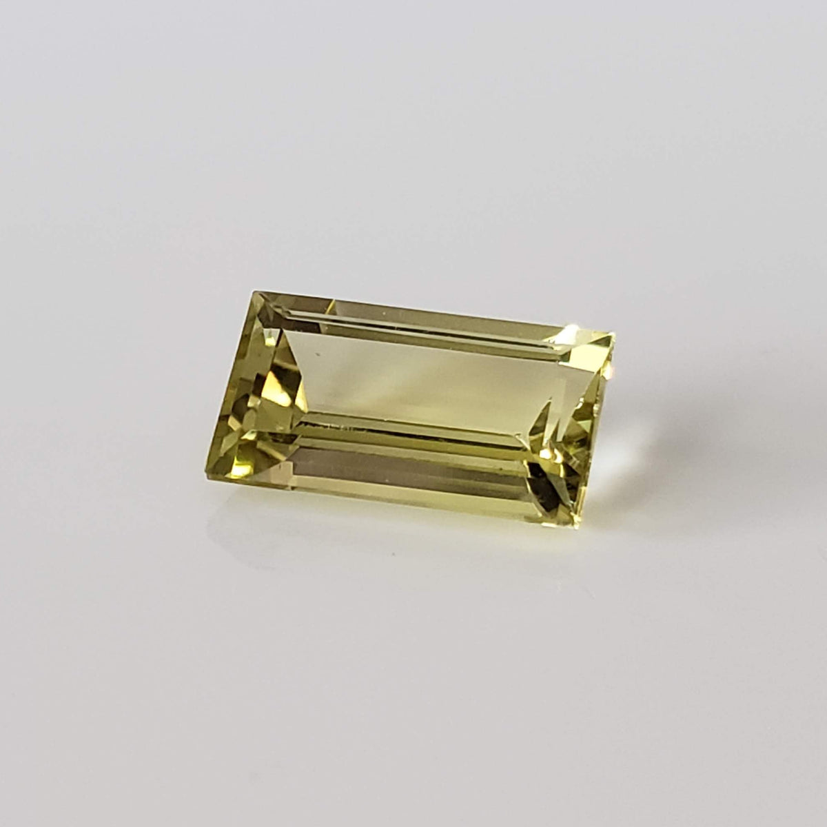  Lemon Citrine | Baguette Cut | Lemon Yellow | 12x7mm 3.1ct 