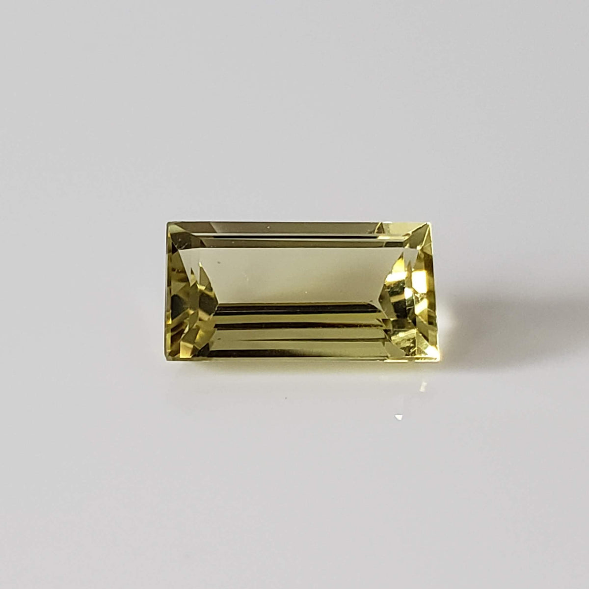  Lemon Citrine | Baguette Cut | Lemon Yellow | 12x7mm 3.1ct 1