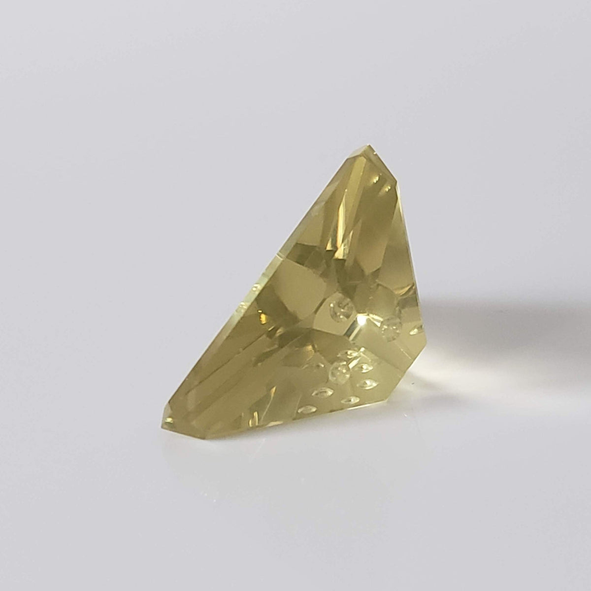 Lemon Citrine | Laser Cut Modified Triangle | Lemon Yellow | 25x19mm 21.2ct 5