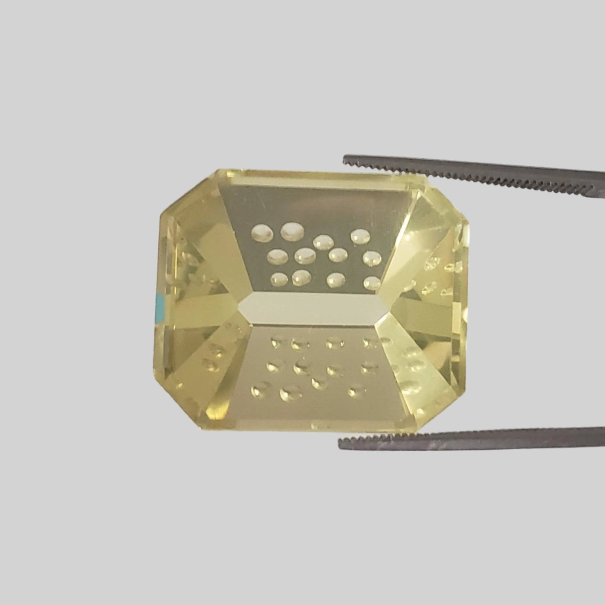  Lemon Citrine | Laser Cut Octagon | Lemon Yellow | 23x20mm 35.49ct | Brazil 