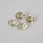  Lemon Quartz | 4 Piece Gemstone Lot | Oval Cut | Mixed Size | 7.4ct | Brazil 