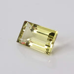  Lemon Quartz | Baguette Cut | Greenish Yellow | 14.5x8.7mm 7.8ct 2