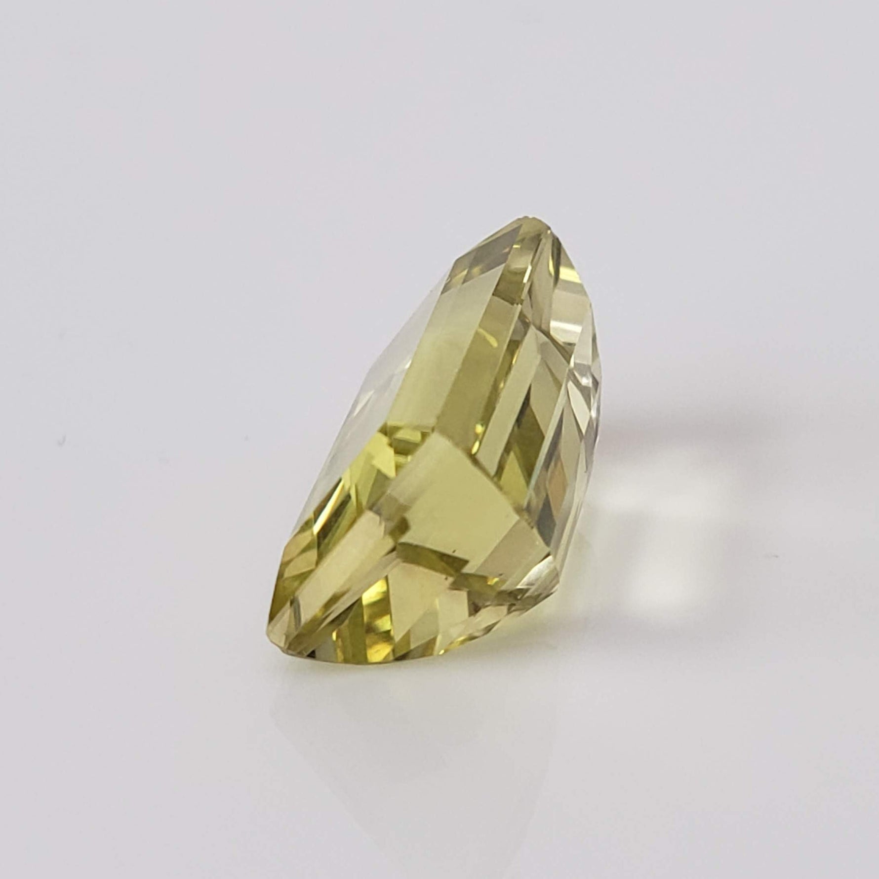 Lemon Quartz | Baguette Cut | Greenish Yellow | 14.5x8.7mm 7.8ct 4