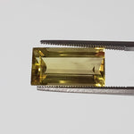  Lemon Quartz | Baguette Cut | Greenish Yellow | 16.3x8.6mm 8.3ct 