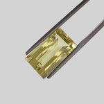  Lemon Quartz | Baguette Cut | Greenish Yellow | 17x9mm 9.0ct 