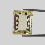  Lemon Quartz | Laser Cut Baguette | Lemon Yellow | 15.5x12.5mm 9.9ct 7