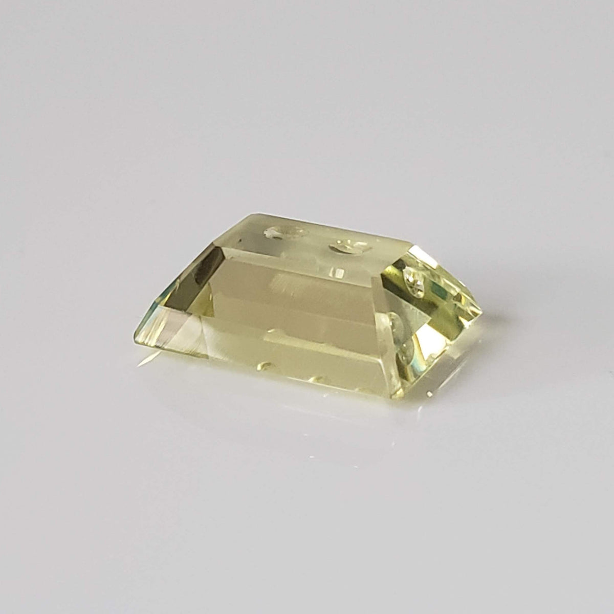  Lemon Quartz | Laser Cut Baguette | Lemon Yellow | 15.5x12.5mm 9.9ct 5