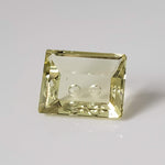  Lemon Quartz | Laser Cut Baguette | Lemon Yellow | 15.5x12.5mm 9.9ct 