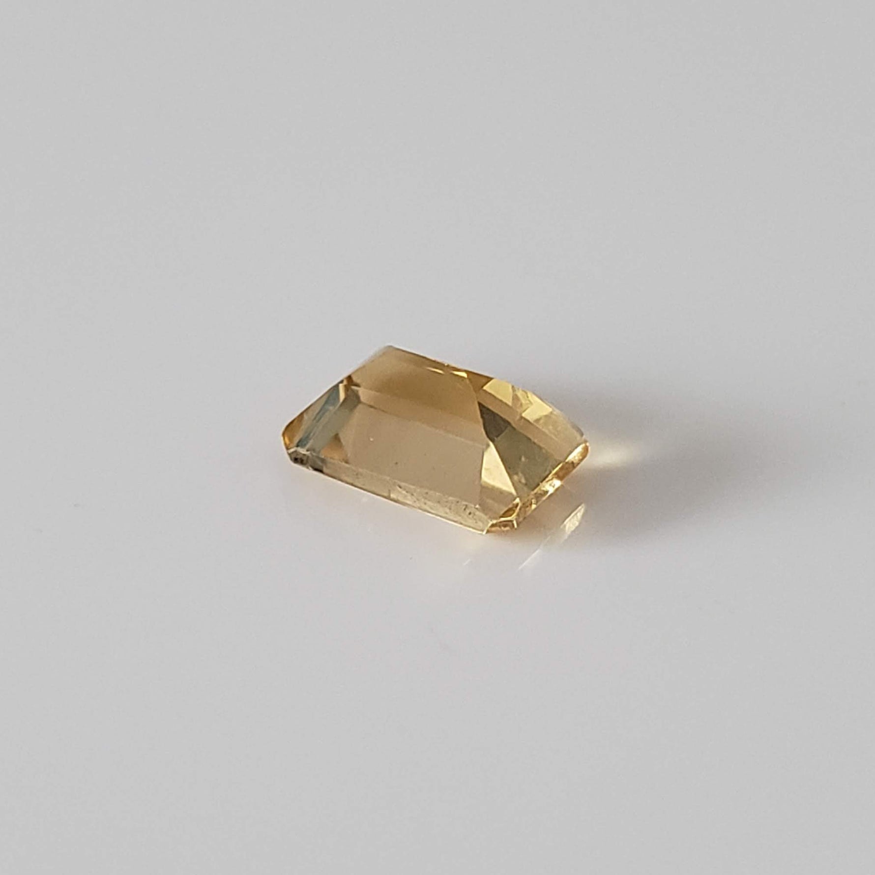  Madeira Citrine | Octagon Cut | Golden Yellow | 7x5mm | Brazil 7