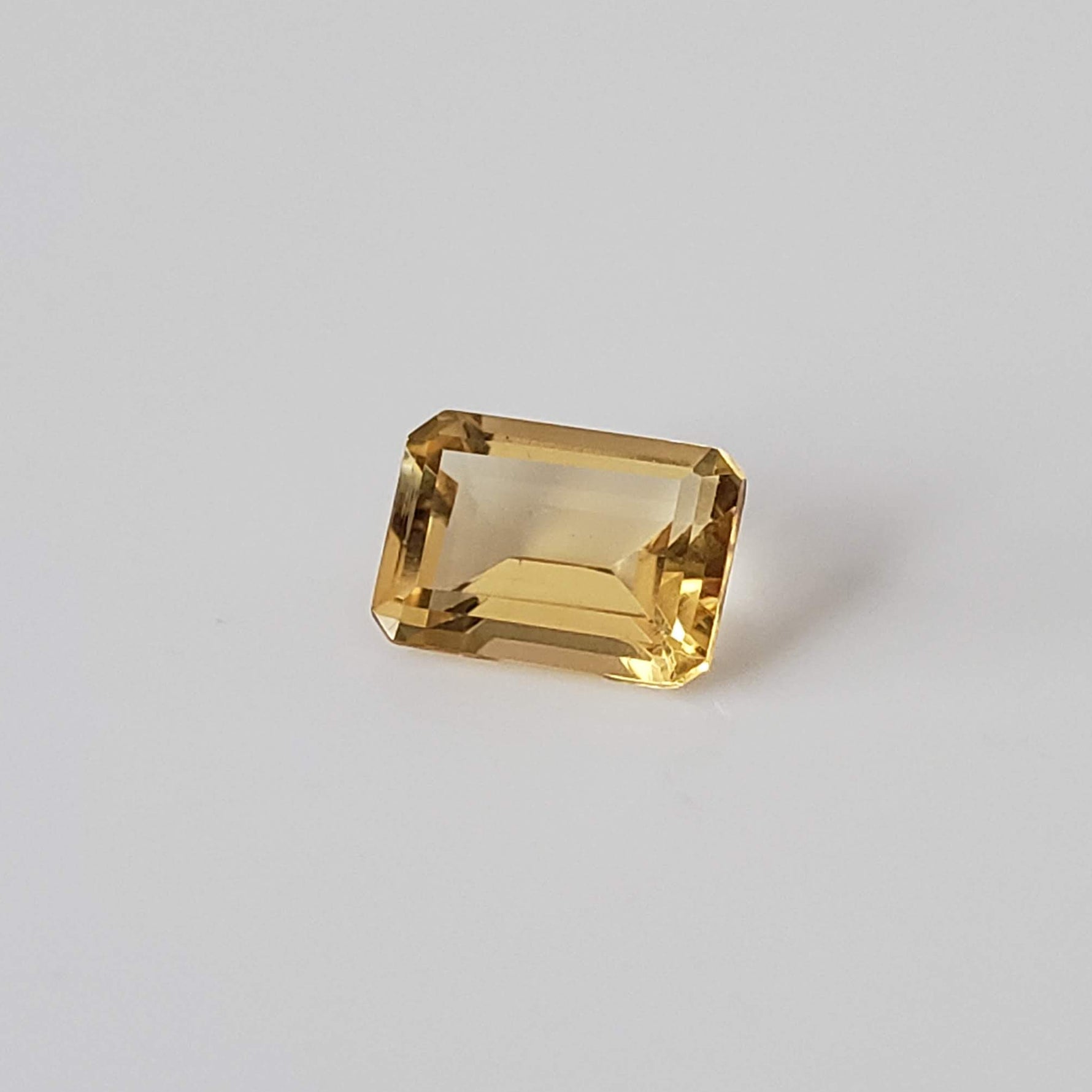  Madeira Citrine | Octagon Cut | Golden Yellow | 7x5mm | Brazil 2