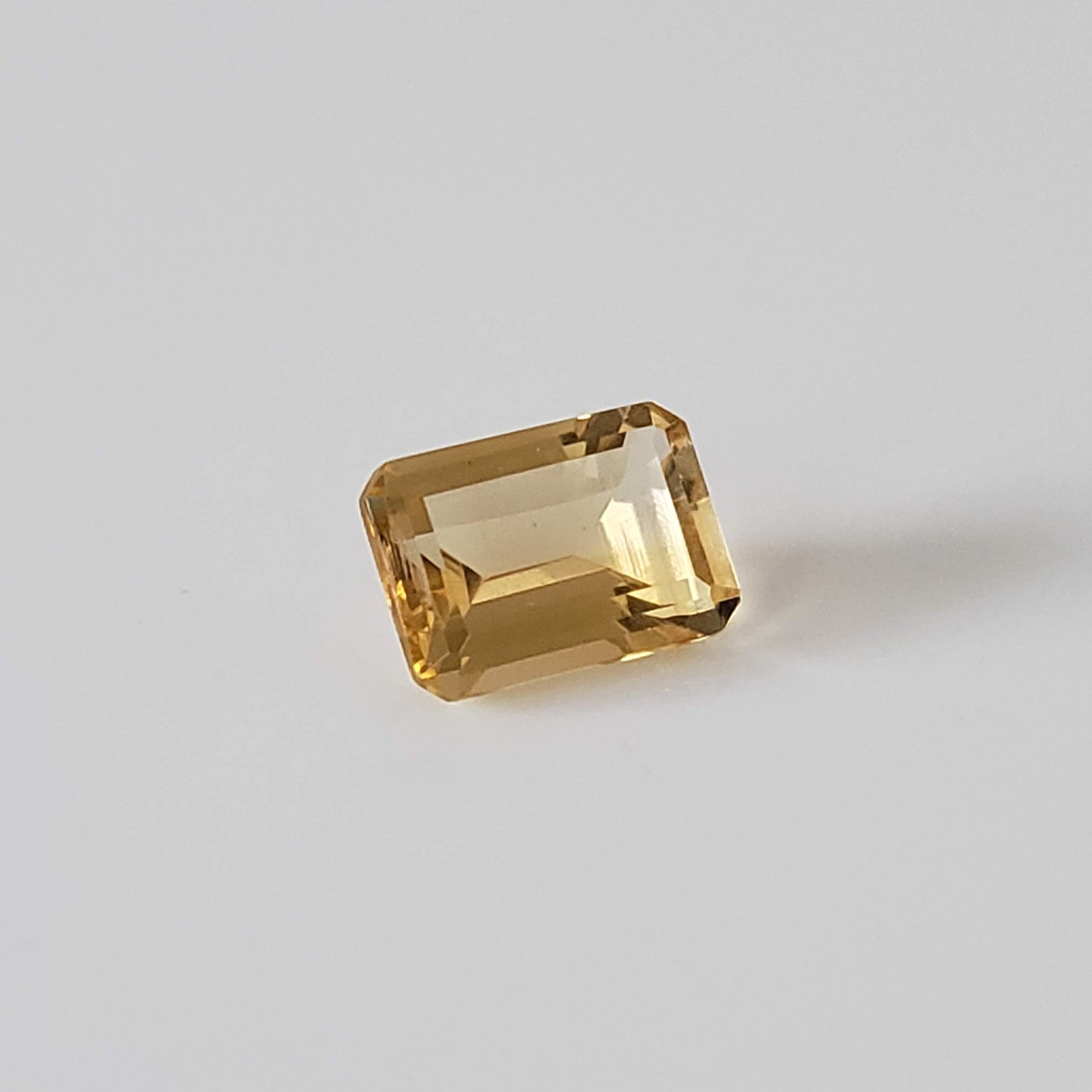  Madeira Citrine | Octagon Cut | Golden Yellow | 7x5mm | Brazil 3