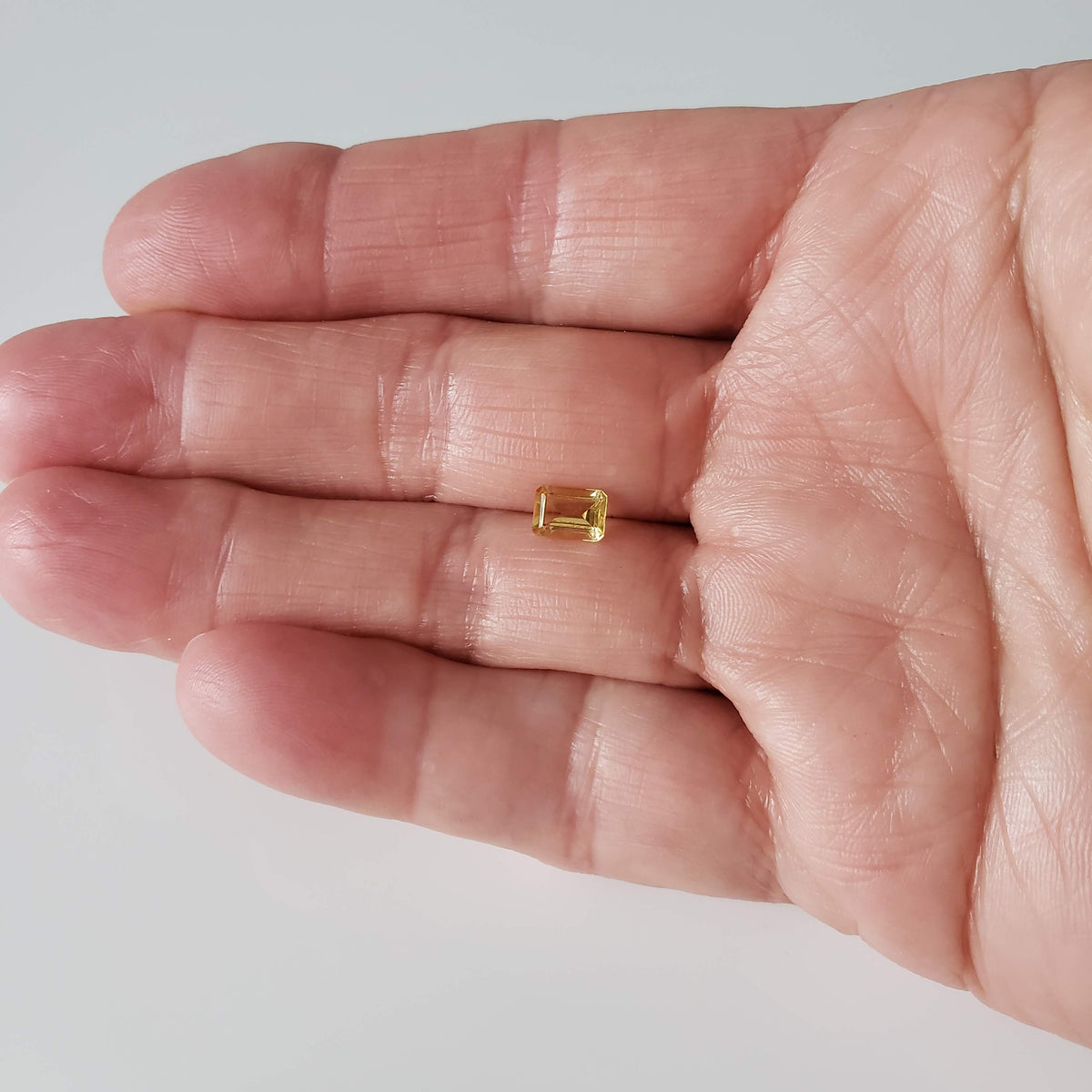  Madeira Citrine | Octagon Cut | Golden Yellow | 7x5mm | Brazil 8