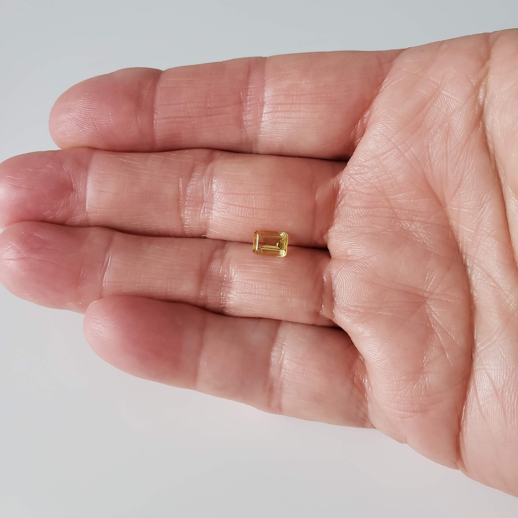  Madeira Citrine | Octagon Cut | Golden Yellow | 7x5mm | Brazil 8