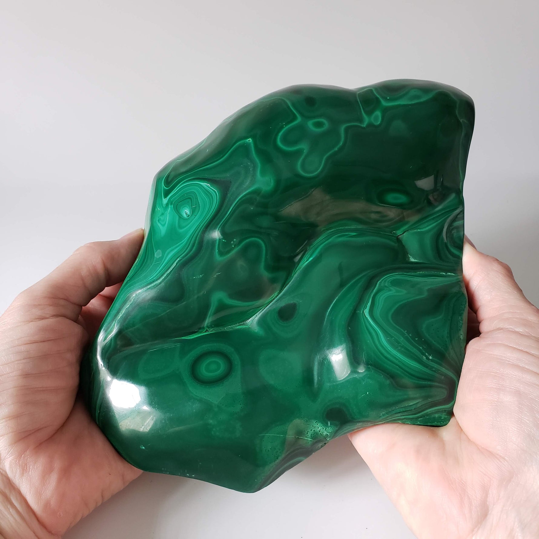  Malachite | Polished Ornamental Stone | 3 KG | Shaba Copper Belt, Congo 8