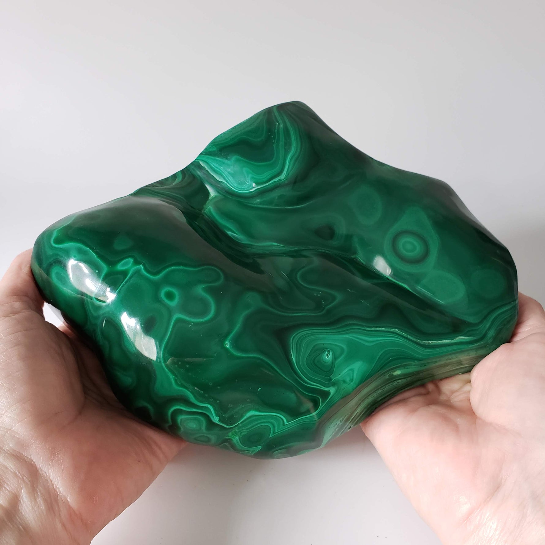  Malachite | Polished Ornamental Stone | 3 KG | Shaba Copper Belt, Congo 1