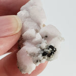  Mangano Calcite with Pyrite Crystal Cluster | 9.83 Grams | Lima, Peru 2
