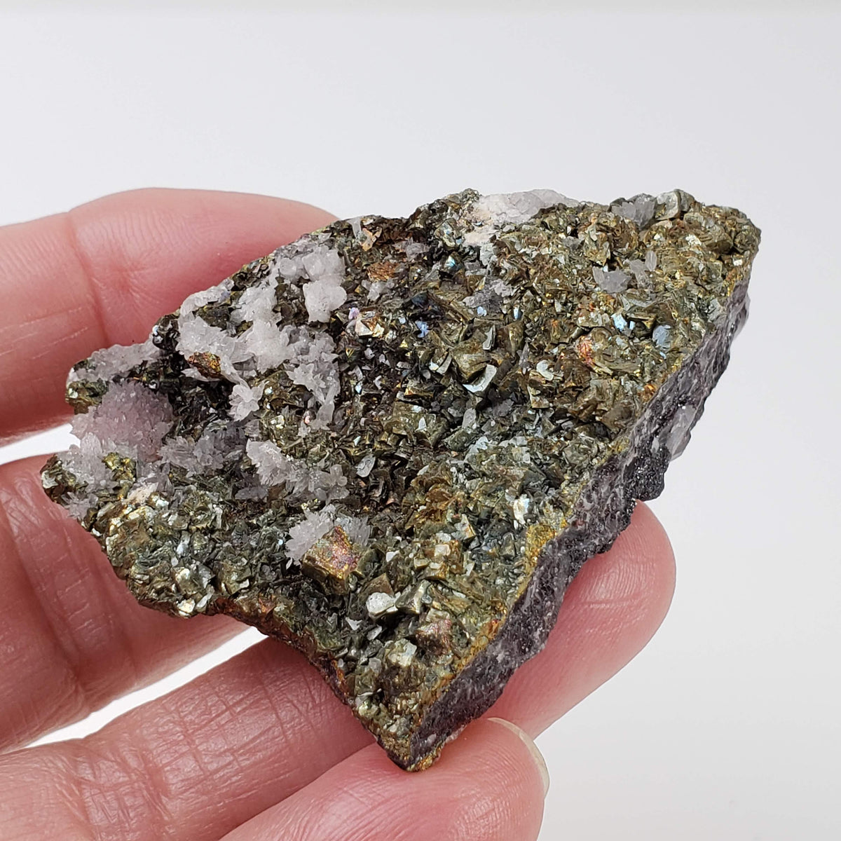  Marcasite Calcite Cluster | 49.56 gr | Iridescent | N'Chwaning II Mine | South Africa 