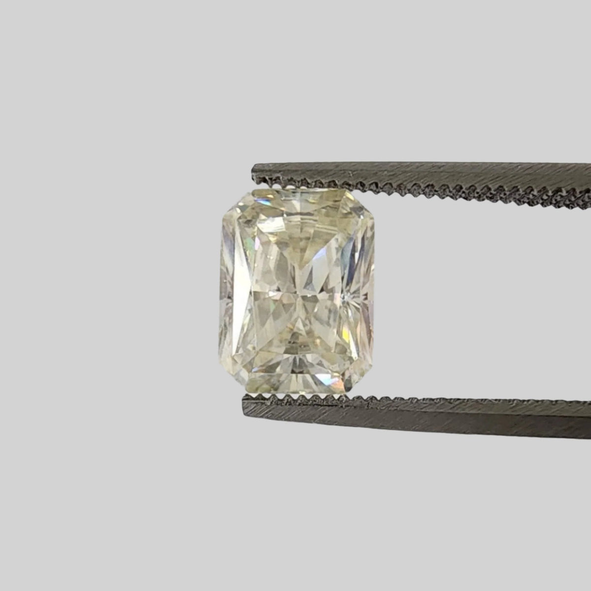  Moissanite | Octagon Cut | Pale Yellow | 8x6mm 